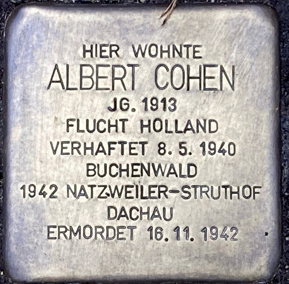 Stolperstein Albert Cohen